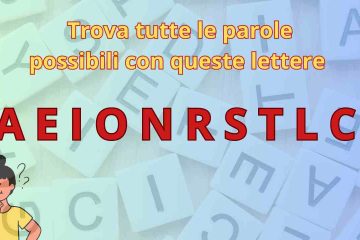 test delle parole