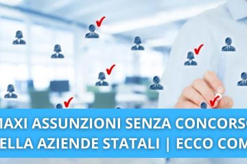 ASSUNZIONI SENZA CONCORSO