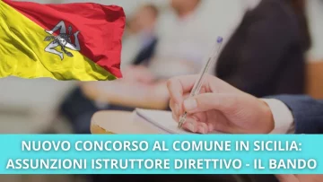 Nuova opportunità di lavoro in Sicilia grazie al bando di Concorso pubblicato dal Comune per...