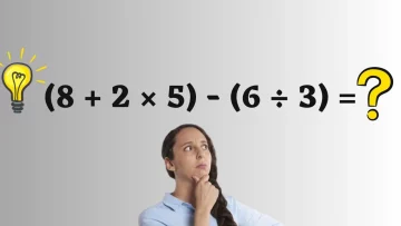 Metti alla prova la tua mente con questa espressione matematica! Riesci a risolvere (8 + 2 × 5) - (6...