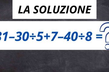 LA SOLUZIONE ALLA SFIDA MATEMATICA