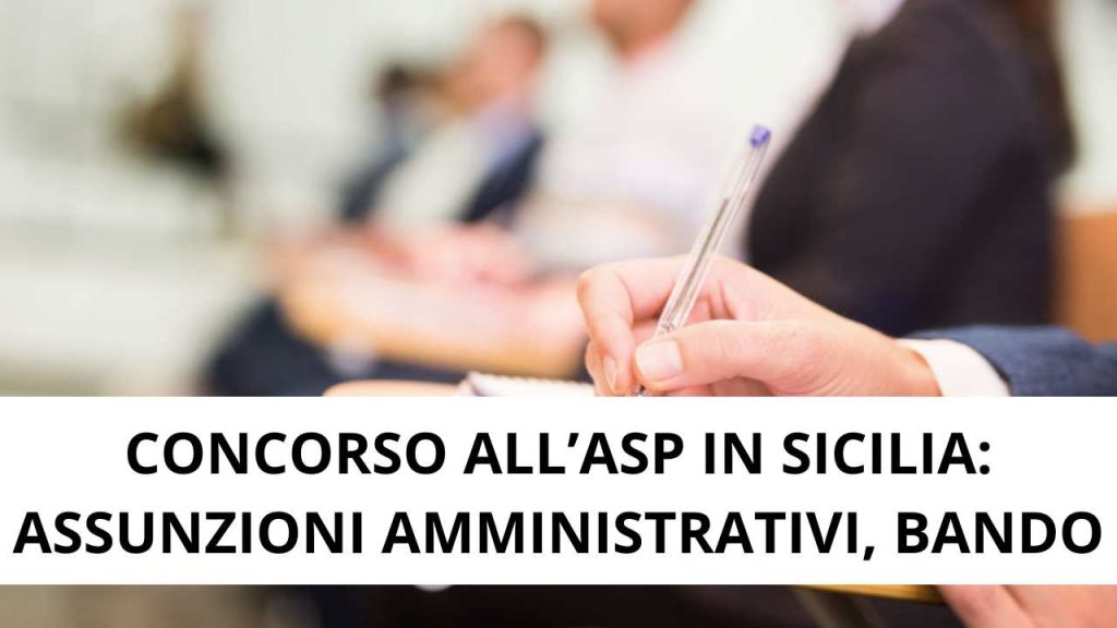 Concorso ASP sicilia