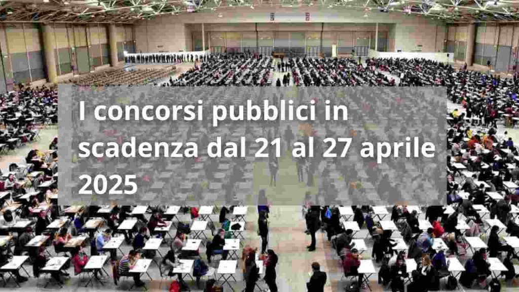 concorsi pubblici in scadenza