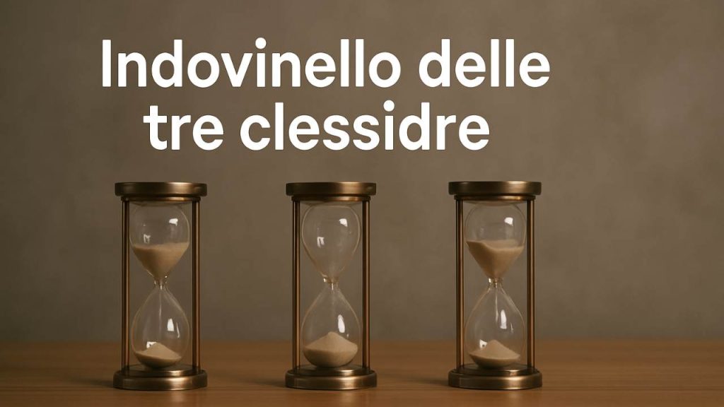 Indovinello delle tre clessidre