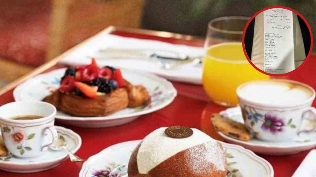 scontrino colazione Roma