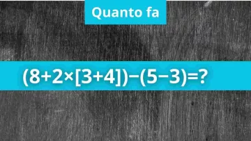 Prova a risolvere questa espressione matematica, metti alla prova il tuo QI con un test...