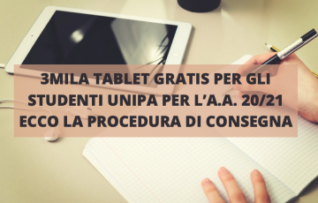 3MILA TABLET GRATIS PER GLI STUDENTI UNIPA