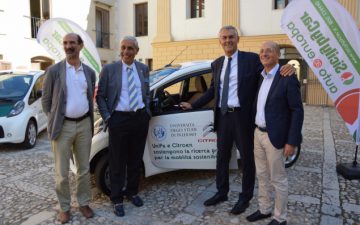 Consegnata al rettore Micari una Citroën C-zero