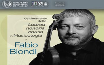 Laurea honoris causa a Fabio Biondi