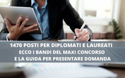 Maxi Concorso: 1512 Posti A Tempo Indeterminato Per Diplomati E ...