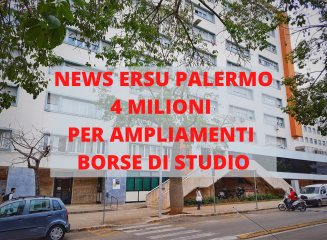 NEWS ERSU PALERMO 4 MILIONI PER AMPLIAMENTI BORSE DI STUDIO