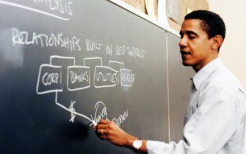 Obama all'università