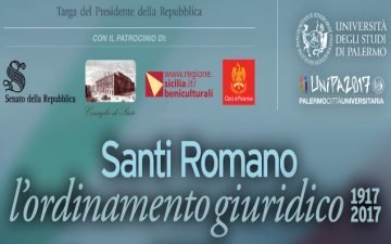 Convegno "Santi Romano: l'ordinamento giuridico (1917-2017)"