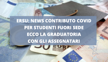 NEWS CONTRIBUTO COVID STUDENTI FUORI SEDE