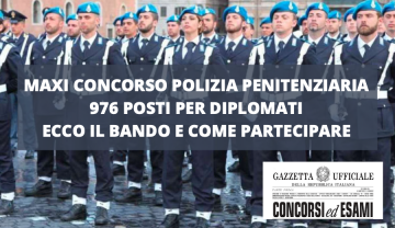 nuovo maxi concorso polizia penitenziaria