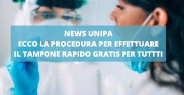 NEWS UNIPA TAMPONE RAPIDO GRATIS LA PROCEDURA