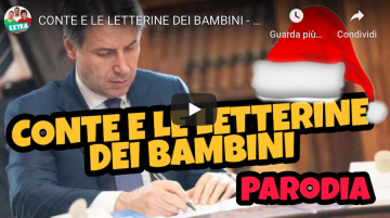 Letterine dei bambini. Ecco la Parodia Conte