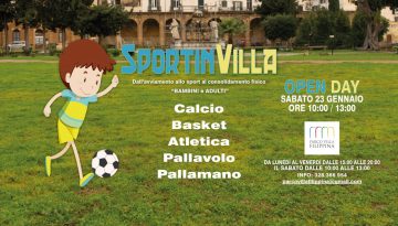 Sportinvilla - open day - 23 gennaio 2021