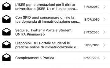 Unipa in tasca invia messaggi...dal futuro