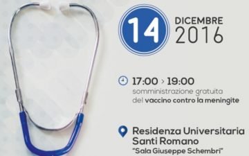 "Vaccino day contro la meningite" all'Ersu Palermo