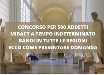 concorso mibact 500 custodi