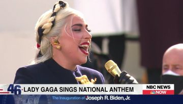 lady gaga canta l'inno americano