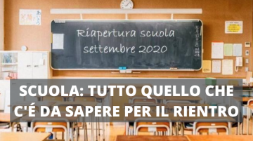 scuola. tutto quello che c'è da sapere per il rientro